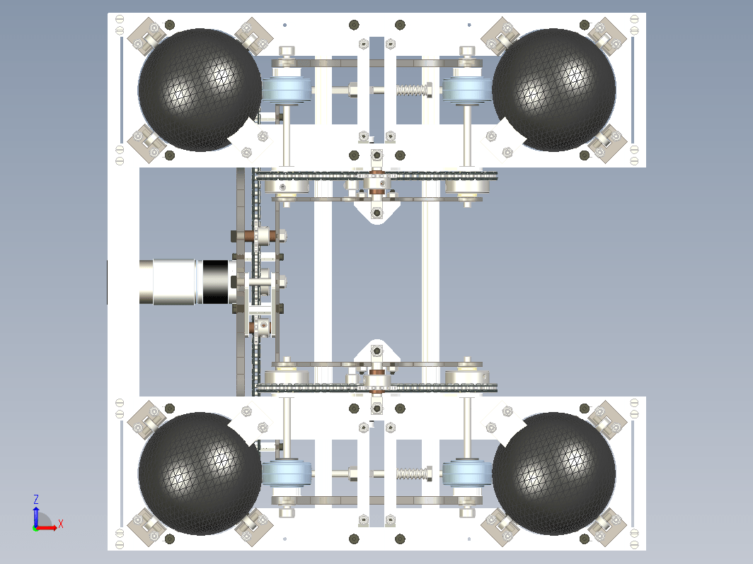 球驱动四轮比赛小车 FTC 4042 Ball Drive