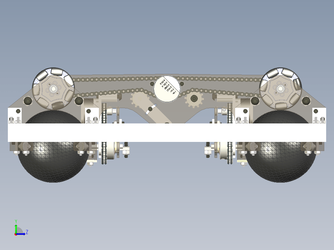 球驱动四轮比赛小车 FTC 4042 Ball Drive