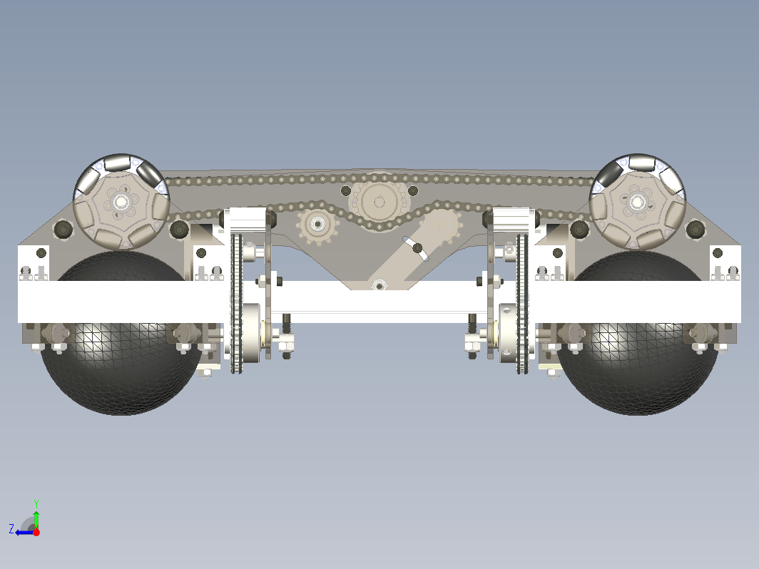 球驱动四轮比赛小车 FTC 4042 Ball Drive