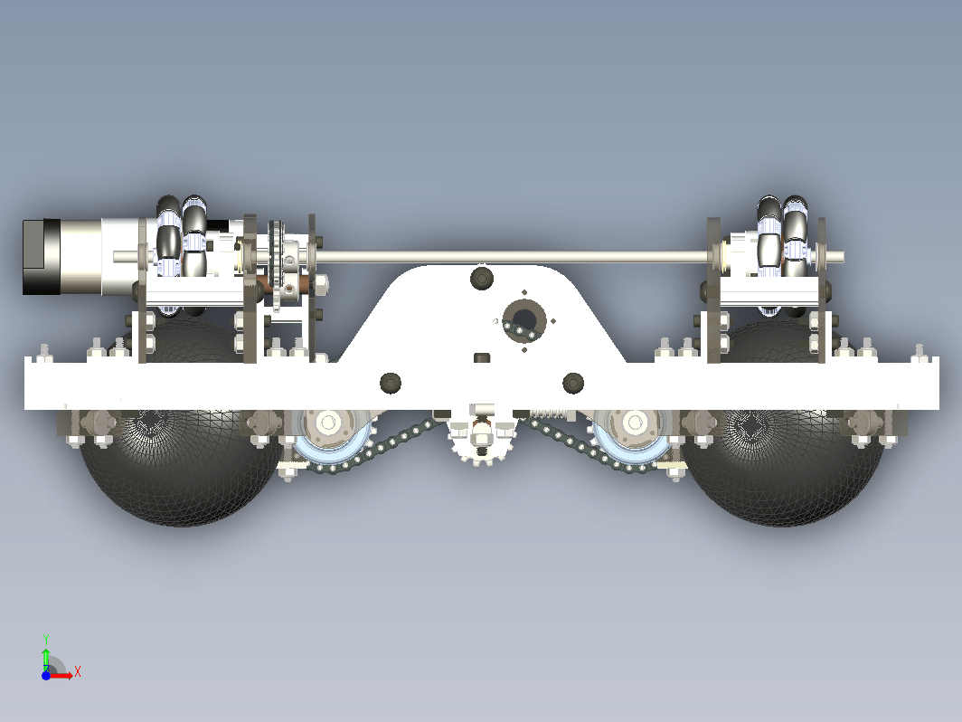 球驱动四轮比赛小车 FTC 4042 Ball Drive