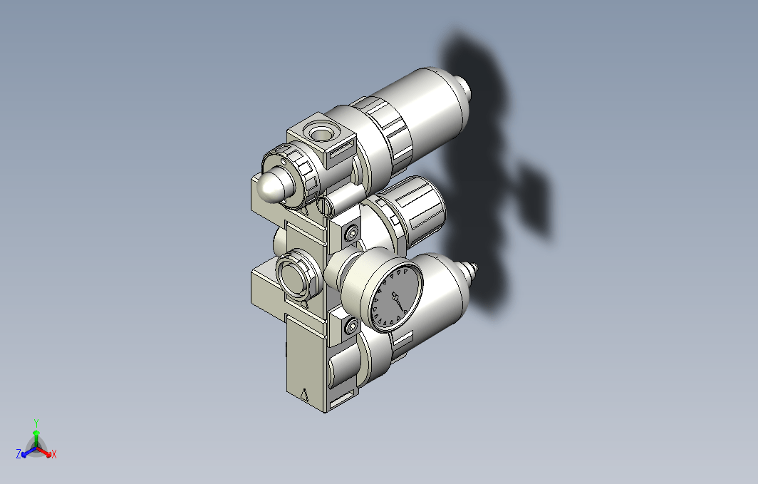 气源处理元件三点式组合3D-AC-150-A系列