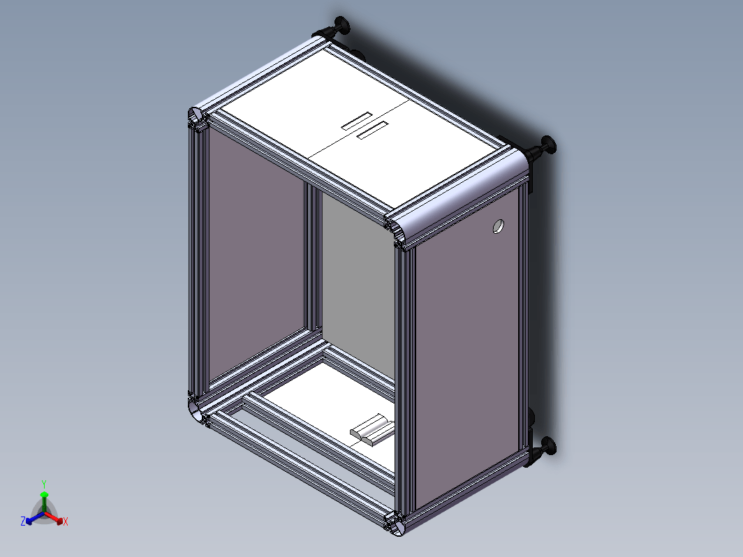  非标一体化设备机架模型