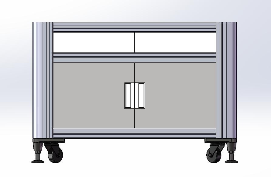  非标一体化设备机架模型