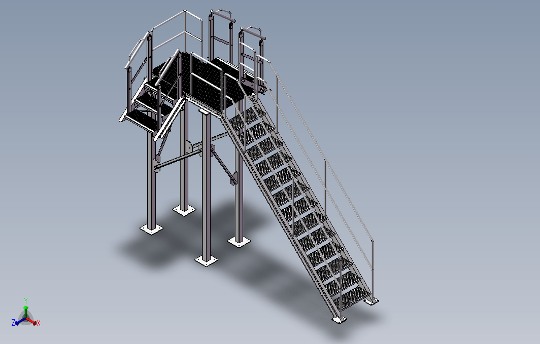 钢平台配套楼梯