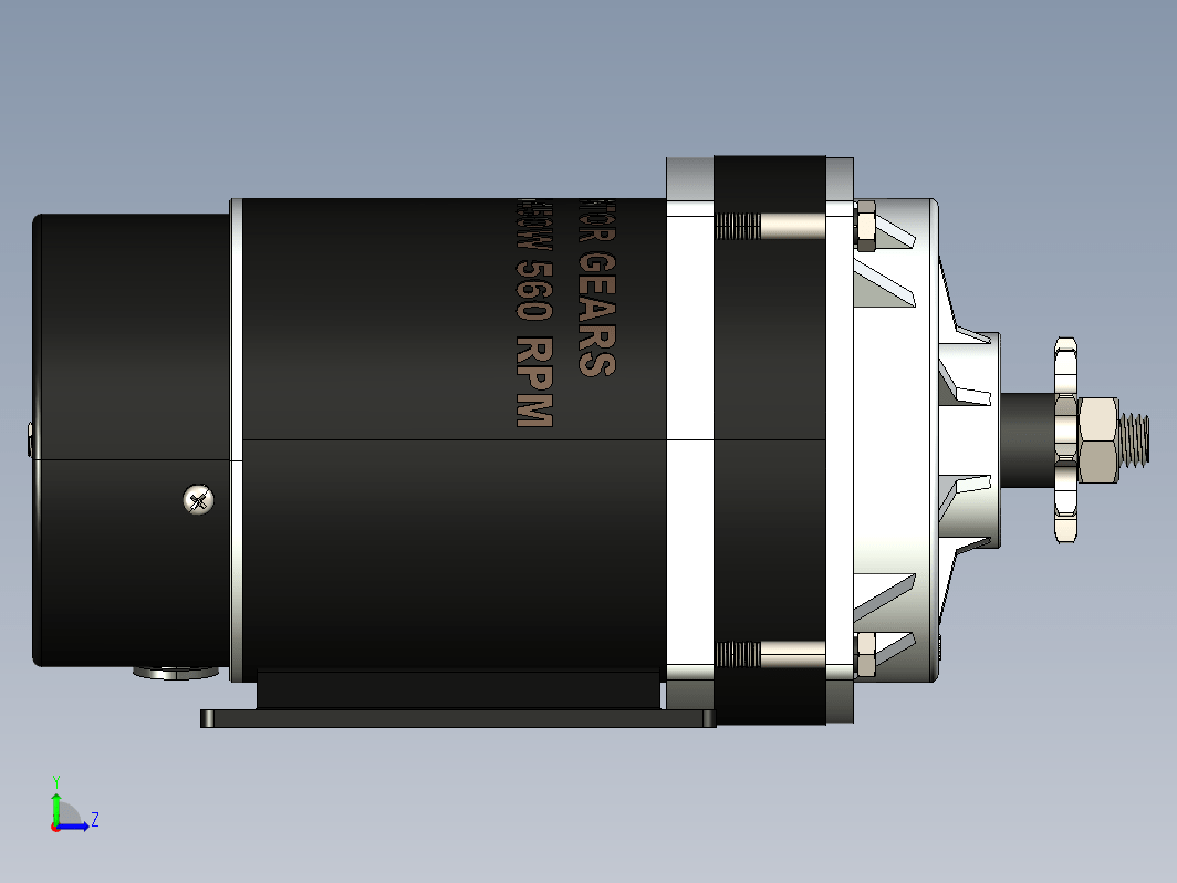 450W 24V直流有刷齿轮电机