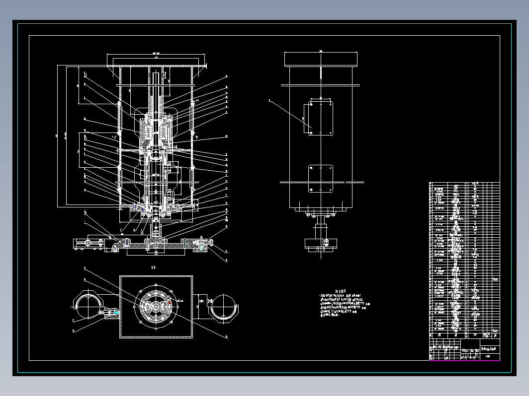 JXS001换刀机械手装配图