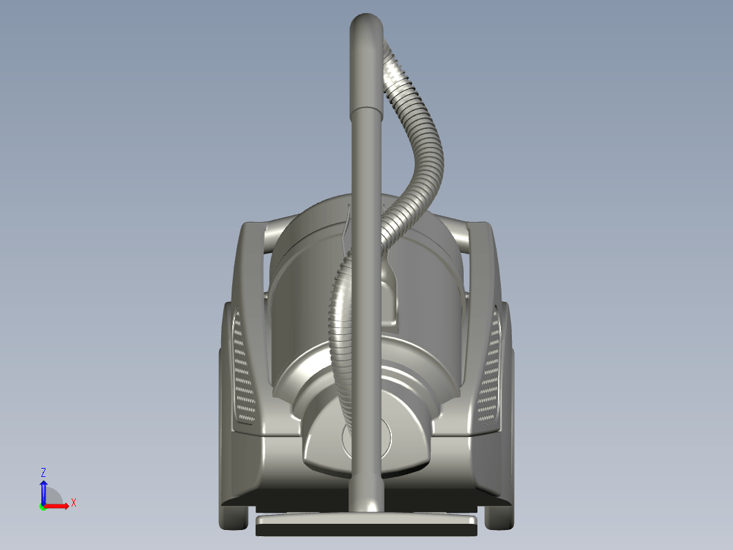 水过滤真空吸尘机造型设计三维Step+CAD+说明书