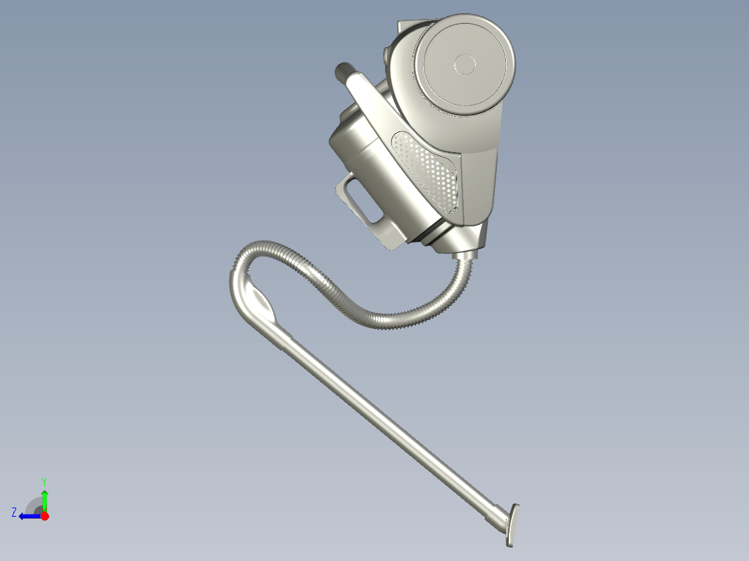 水过滤真空吸尘机造型设计三维Step+CAD+说明书