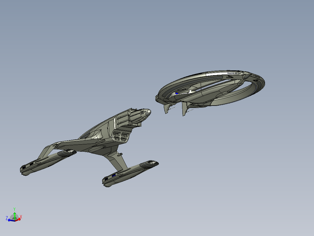 NCC-2508HR 二款宇宙飞行器