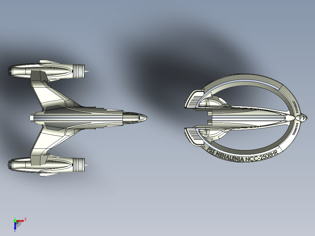 NCC-2508HR 二款宇宙飞行器