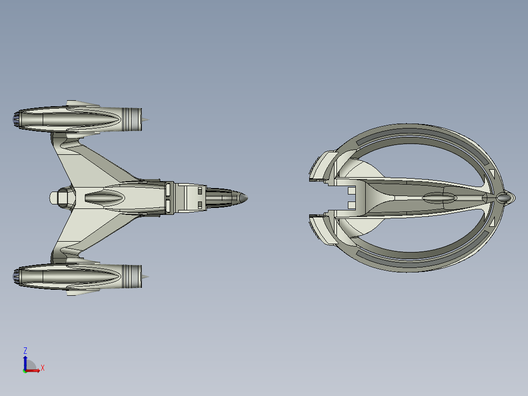 NCC-2508HR 二款宇宙飞行器