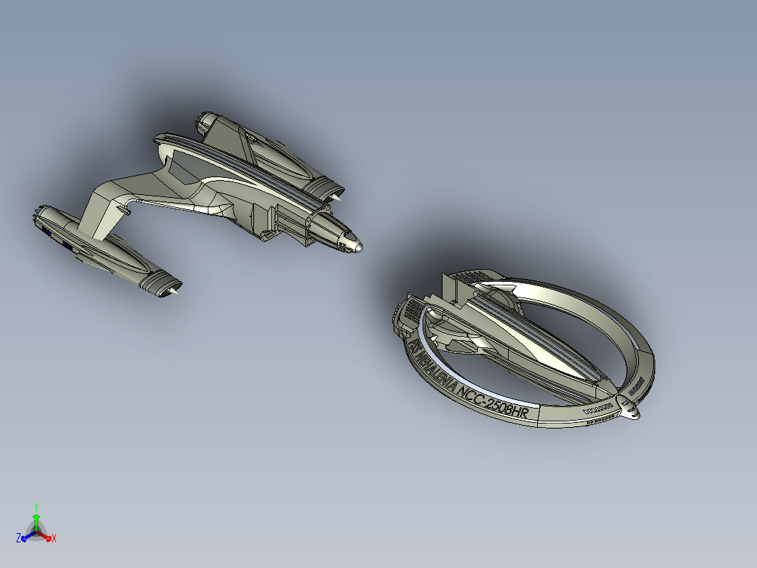 NCC-2508HR 二款宇宙飞行器