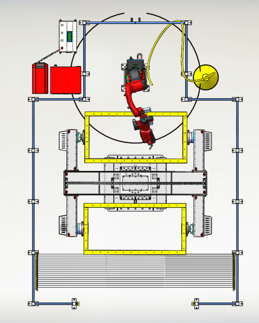 带六轴机器人三轴焊接平台 Three-axis welding platform缩略图