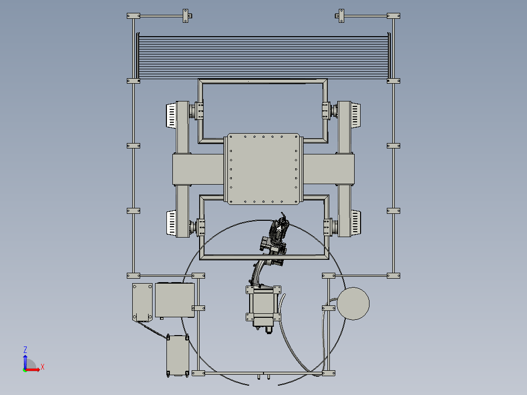 带六轴机器人三轴焊接平台 Three-axis welding platform