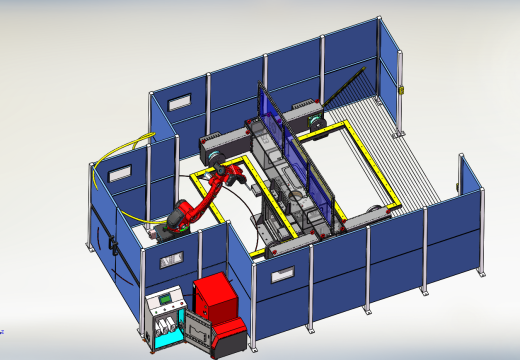 带六轴机器人三轴焊接平台 Three-axis welding platform缩略图