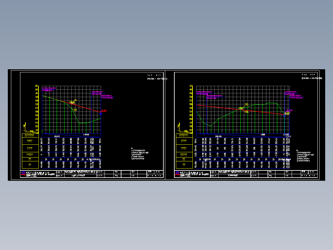 秀山县工业园区天桥路（学园路口至天桥支路口段）建设工程纵断面CAD图