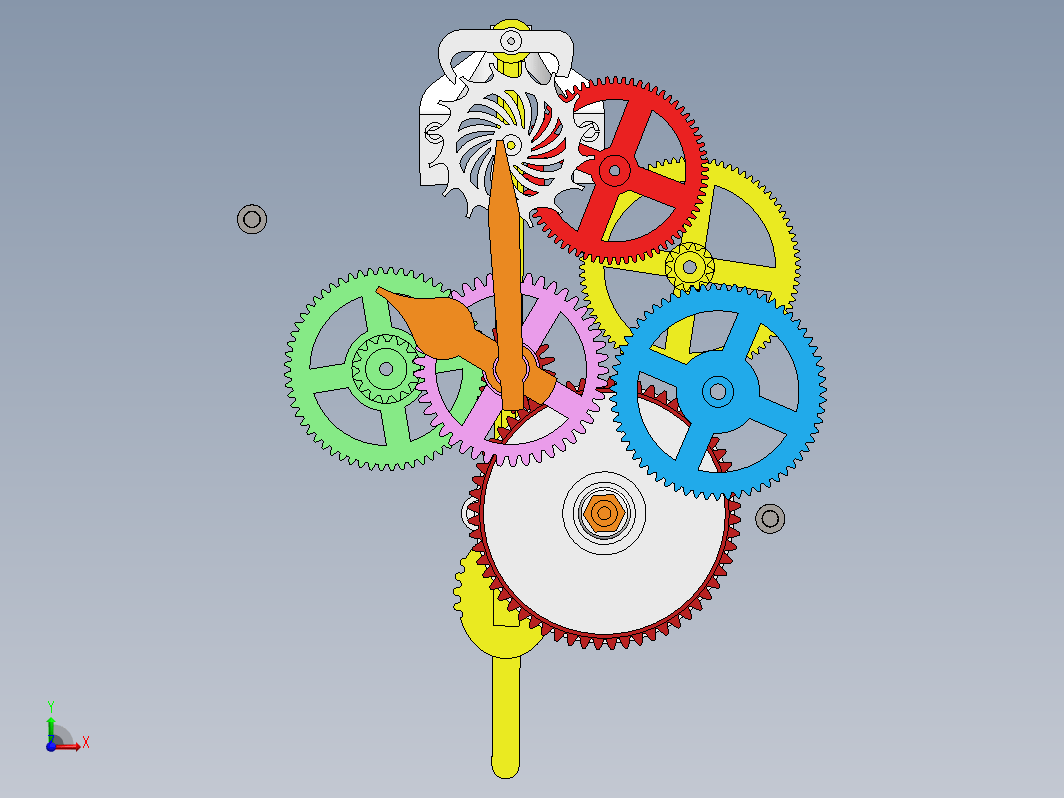 钟表 齿轮时钟