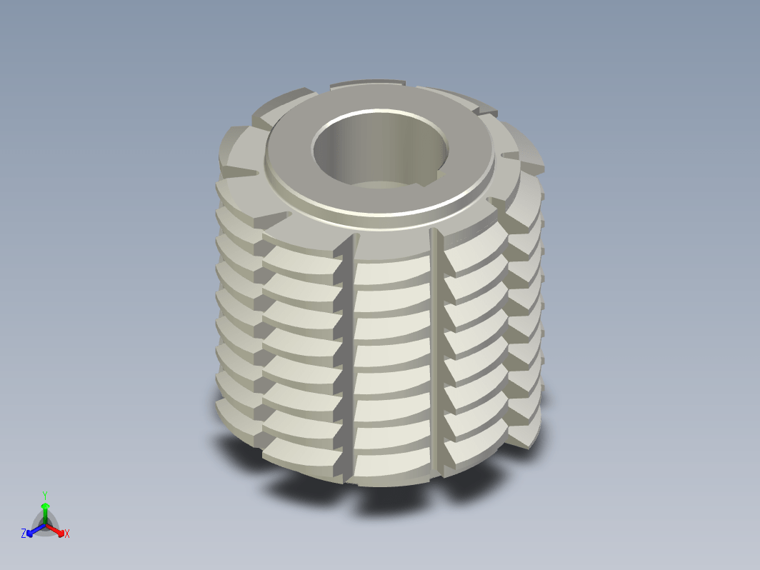 齿轮滚刀三维设计图