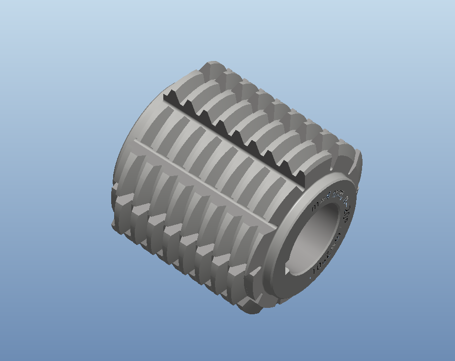 齿轮滚刀三维设计图