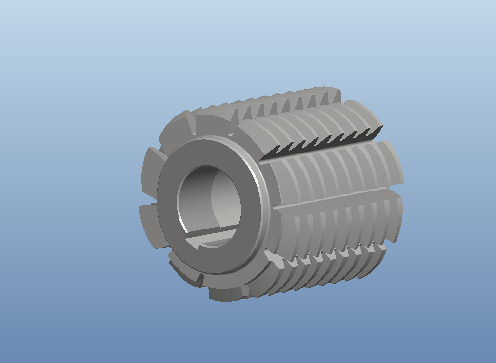 齿轮滚刀三维设计图
