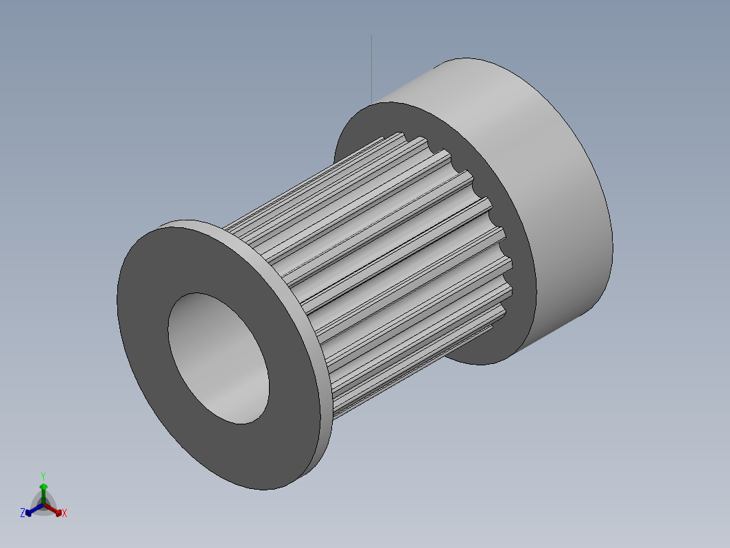 GT2 20T 15mm 皮带轮--stp sw stl