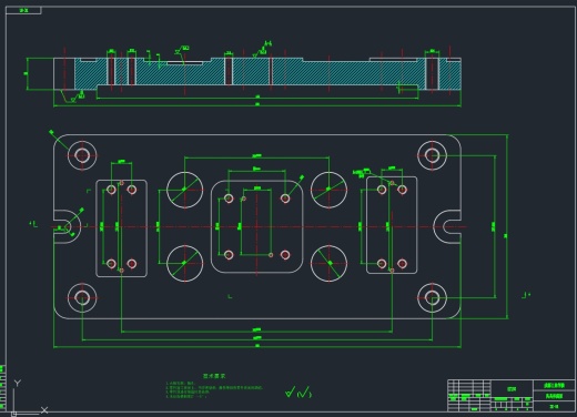 铣床+镗床两套夹具三维UG11.0带参缩略图