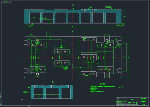 铣床+镗床两套夹具三维UG11.0带参缩略图