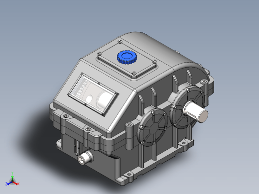 输送机上的同轴齿轮箱3D图纸 Solidworks设计 附工程图和计算书缩略图