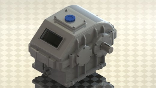 输送机上的同轴齿轮箱3D图纸 Solidworks设计 附工程图和计算书