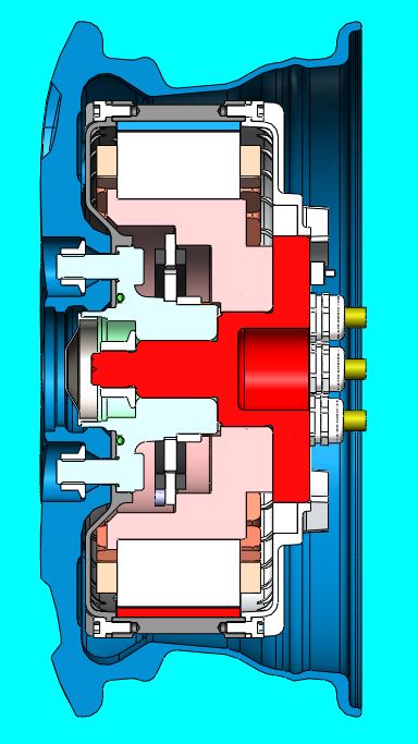 12寸轮毂电机（7.5KW650rpm） 