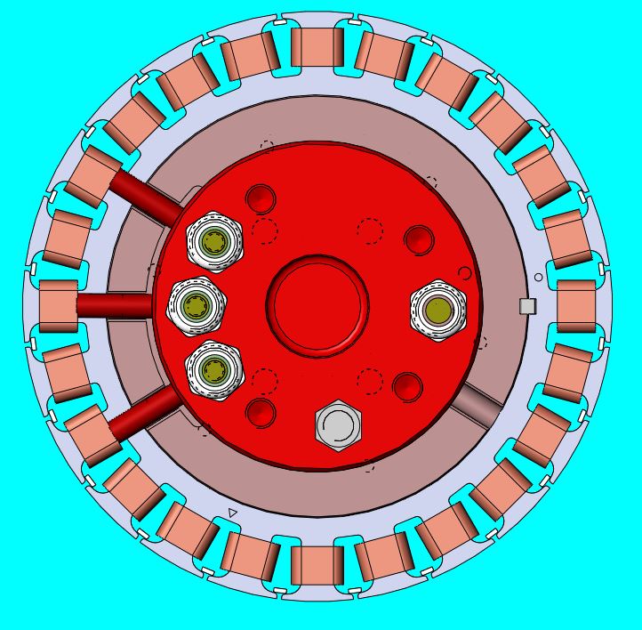 12寸轮毂电机（7.5KW650rpm） 