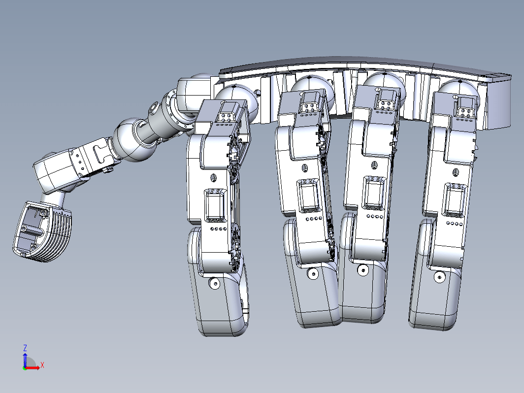 1036机器人手掌假肢CATIAV5R21设计