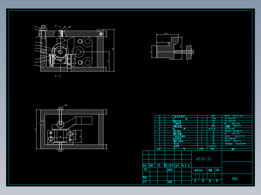 精密四柱平衡液压成型机设计（CAD+说明书）缩略图