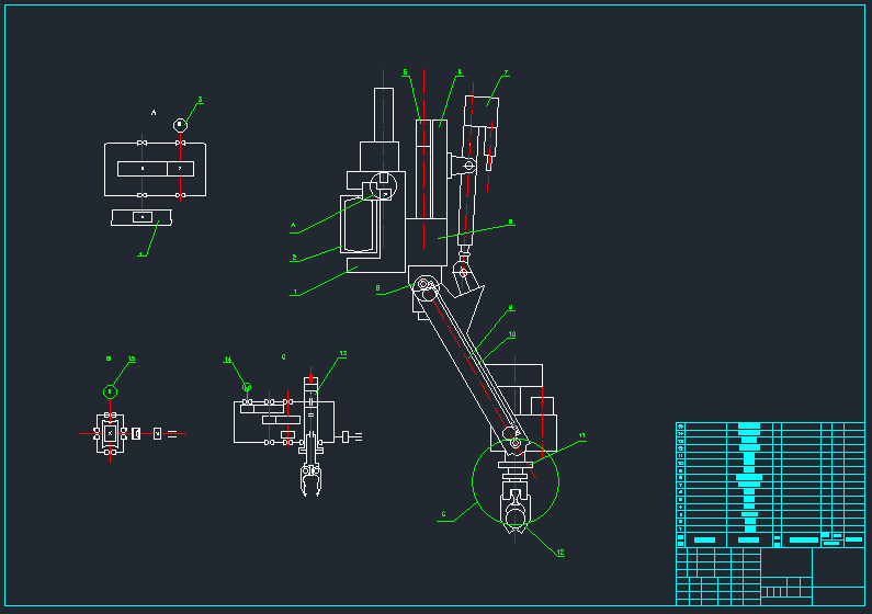 精密四柱平衡液压成型机设计（CAD+说明书）