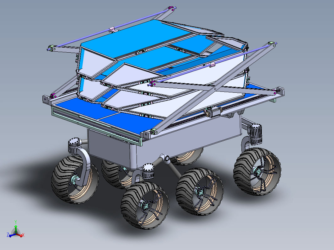 折叠型月球车火星车