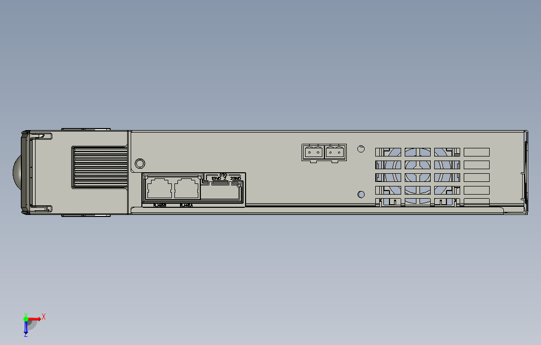 高性能多机传动驱动器STEP_B00(MD810-50M4T7.5G400+整机外形).stp