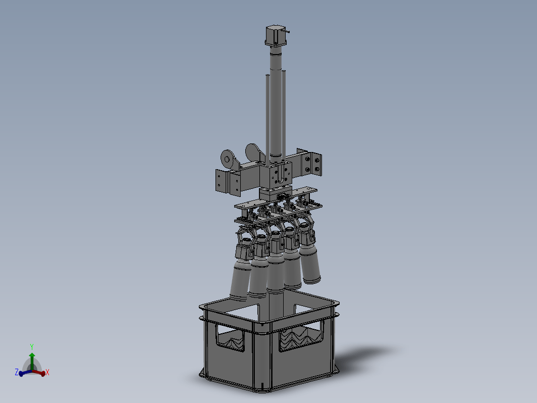 （啤酒瓶）抓取机械手抓设计模型