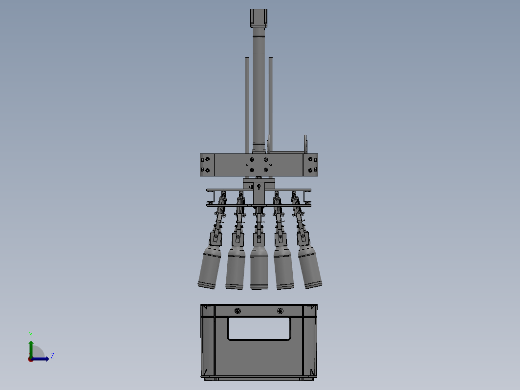 （啤酒瓶）抓取机械手抓设计模型