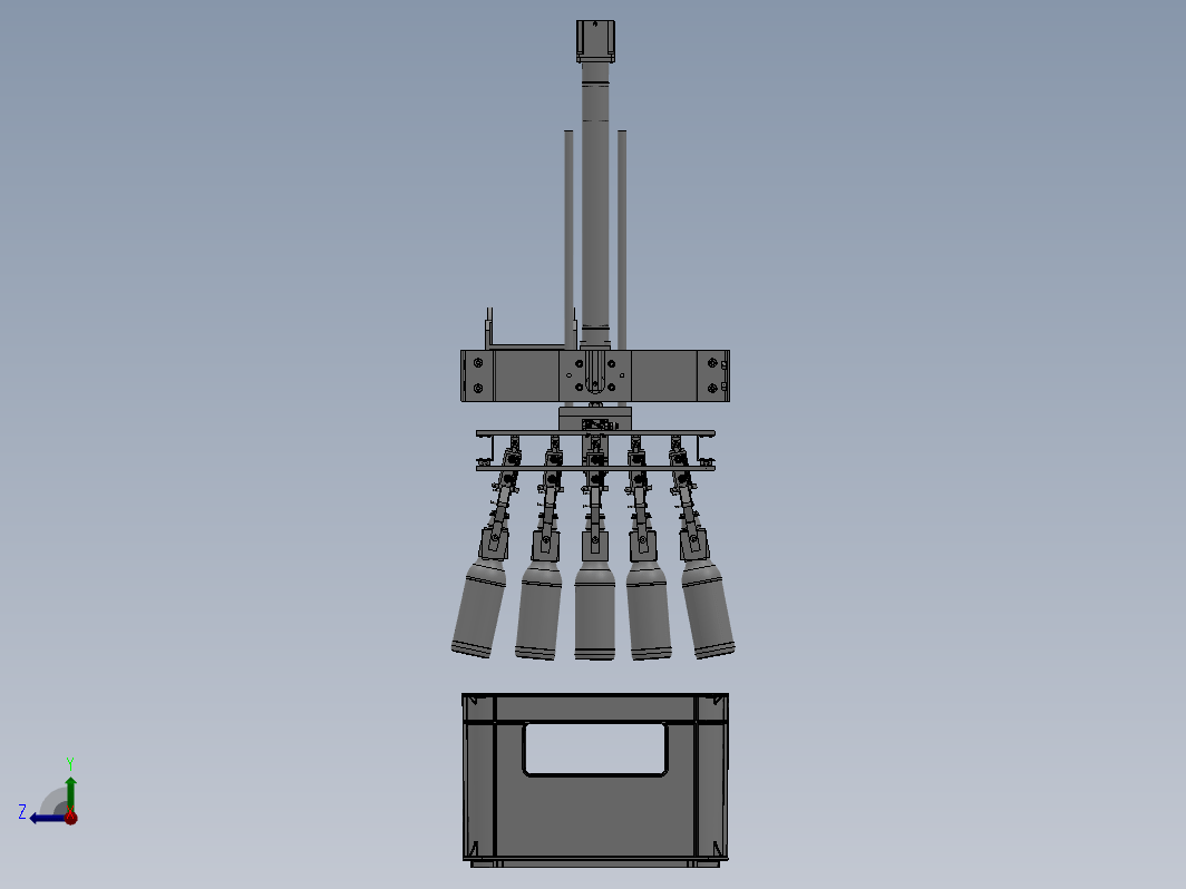 （啤酒瓶）抓取机械手抓设计模型