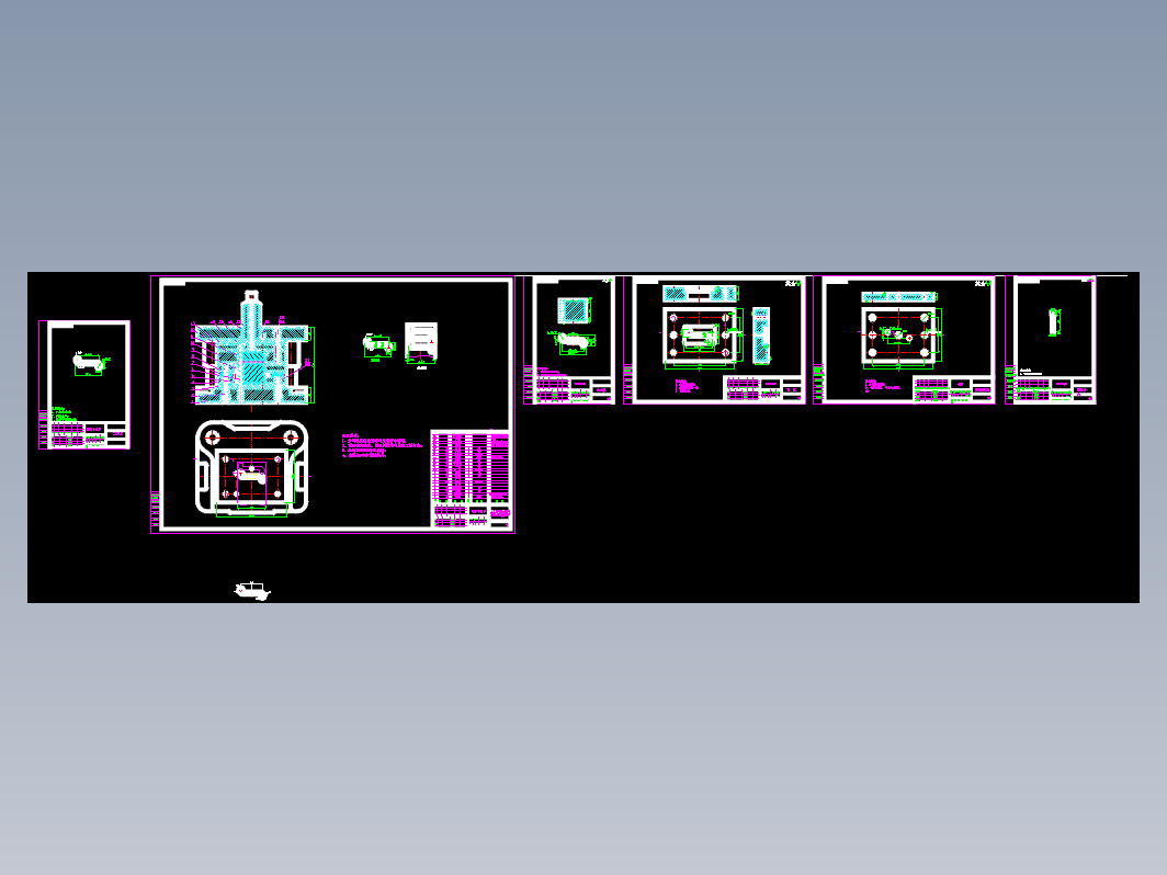 垫板落料冲孔倒装复合模设计+CAD+说明书