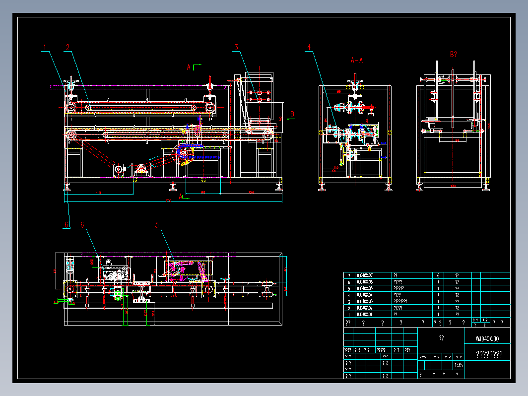 30纸箱成型机（精品全套CAD详细图）