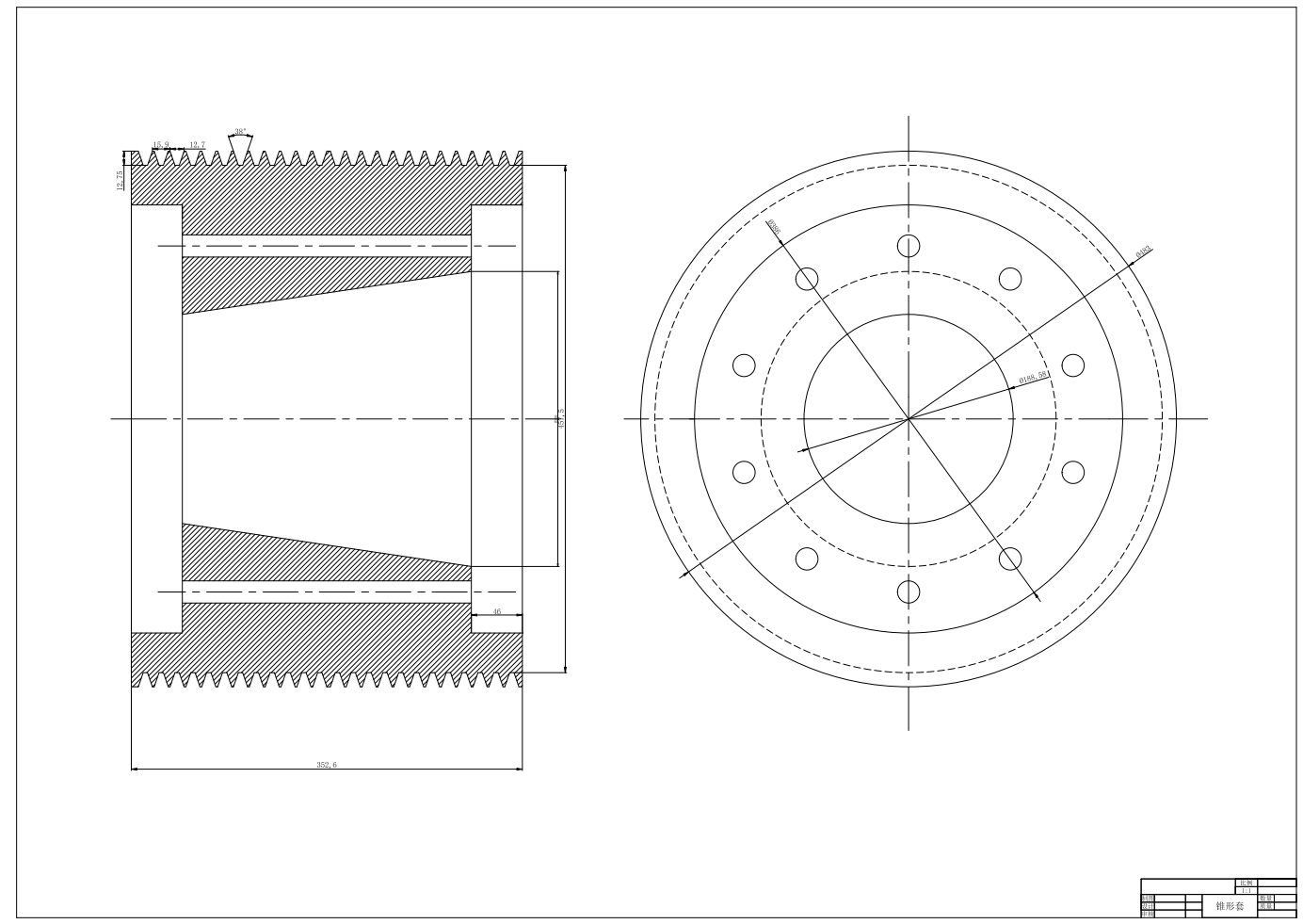 立轴冲击式破碎机设计CAD+说明