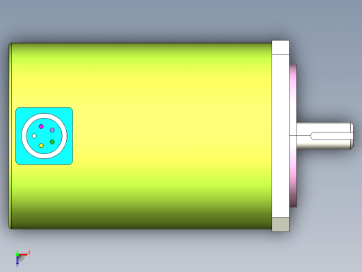 YK31320A  130mm三相步进电机（3D）缩略图