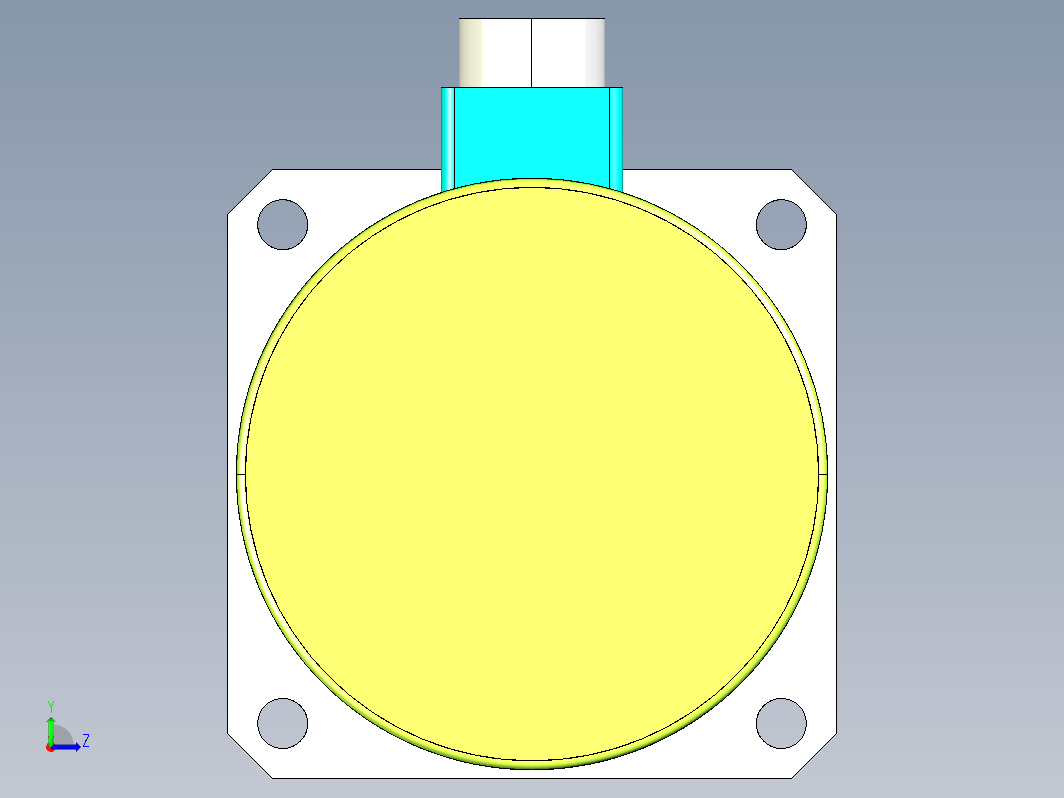 YK31320A  130mm三相步进电机（3D）