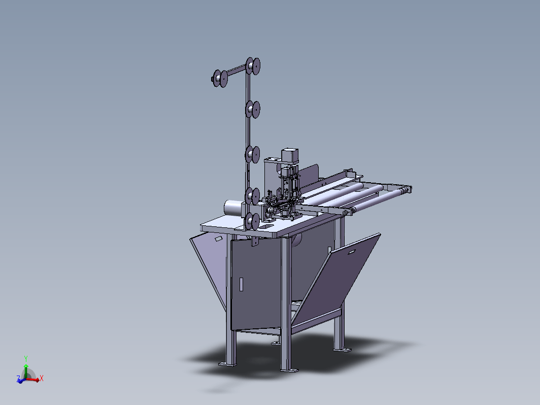 全自动尼龙拉链超音波切断机(含3D+工程图+BOM)