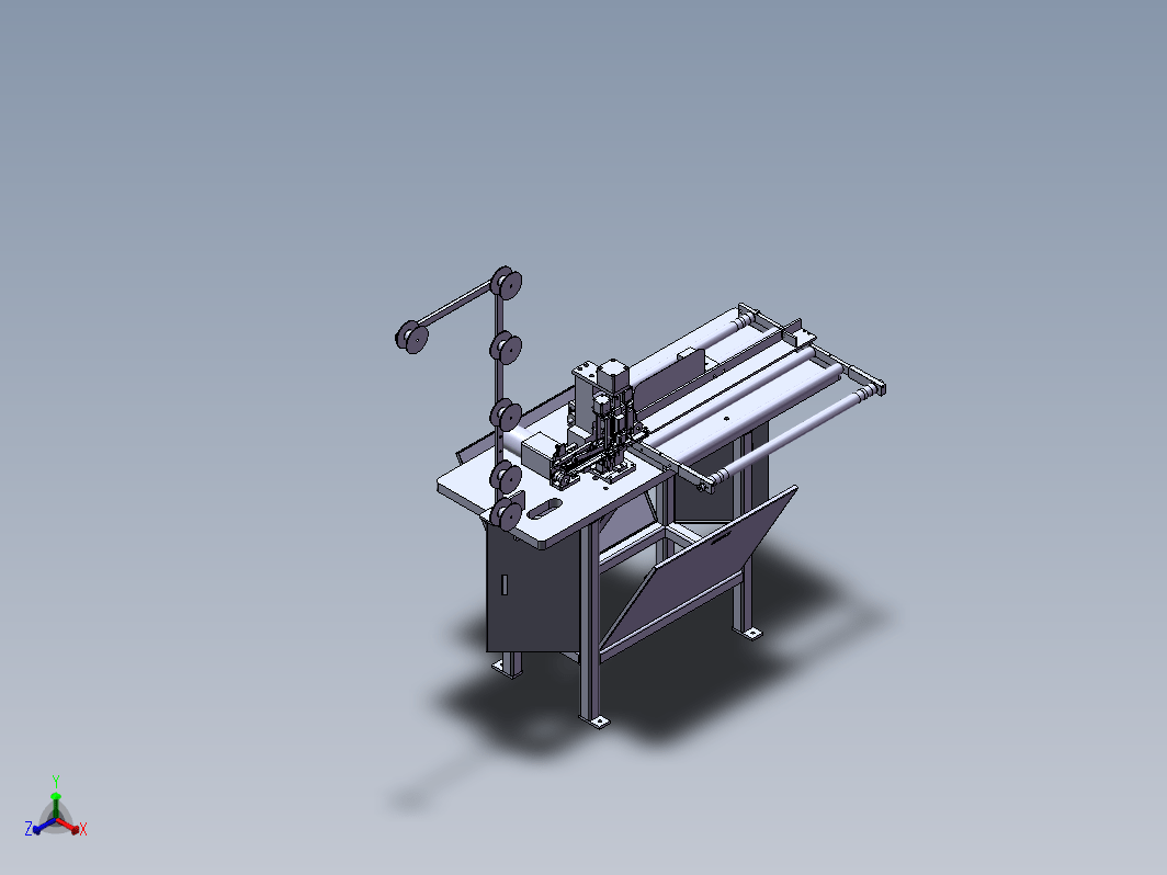 全自动尼龙拉链超音波切断机(含3D+工程图+BOM)