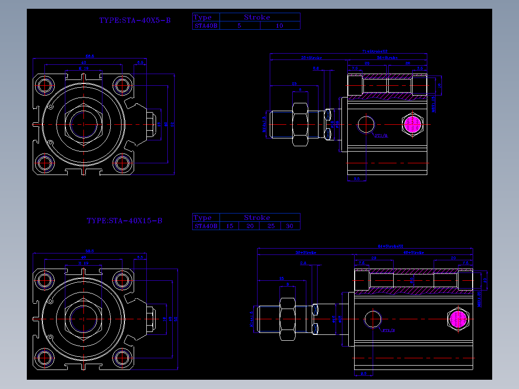 SDA气缸 83-STA-40-BZW