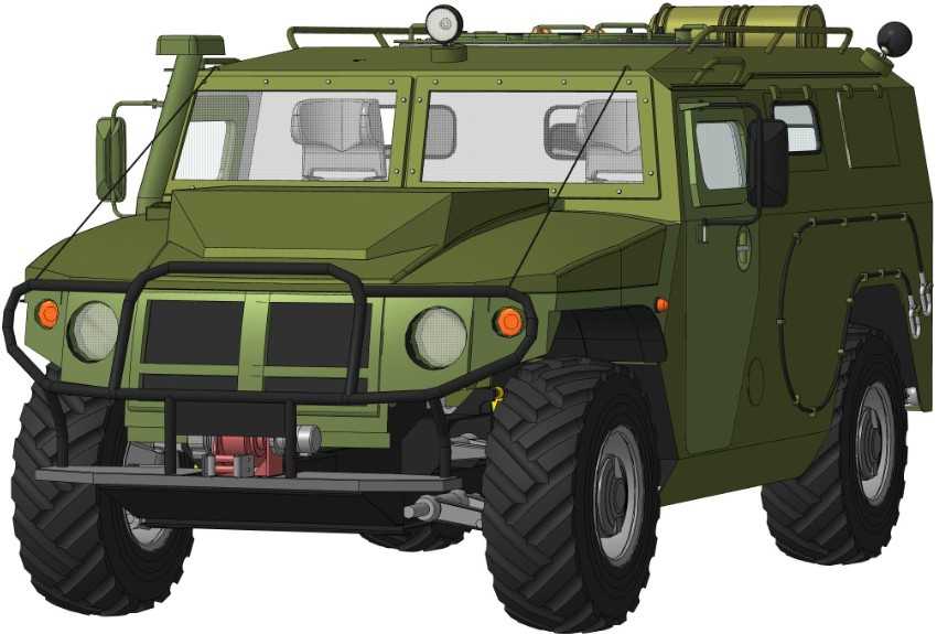 1026“虎”式装甲越野车PROE设计