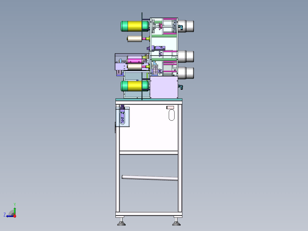 二维码料带废料剥离机（3D图档+BOM清单）