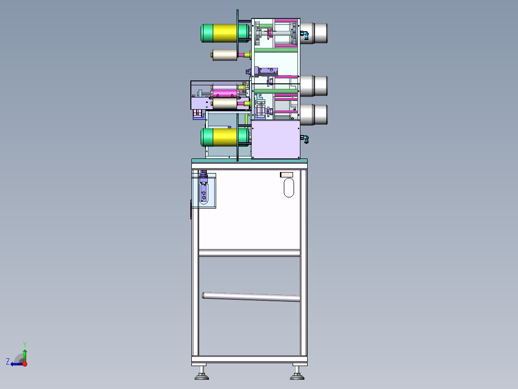 二维码料带废料剥离机（3D图档+BOM清单）